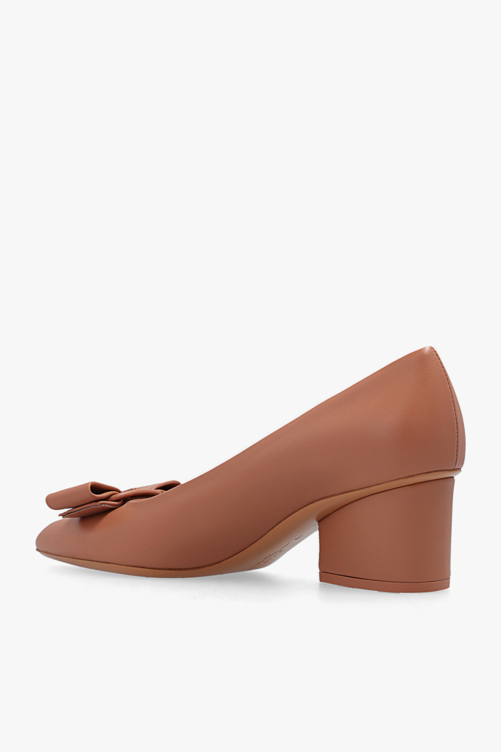 Ferragamo flower heel slipper on sale shoe